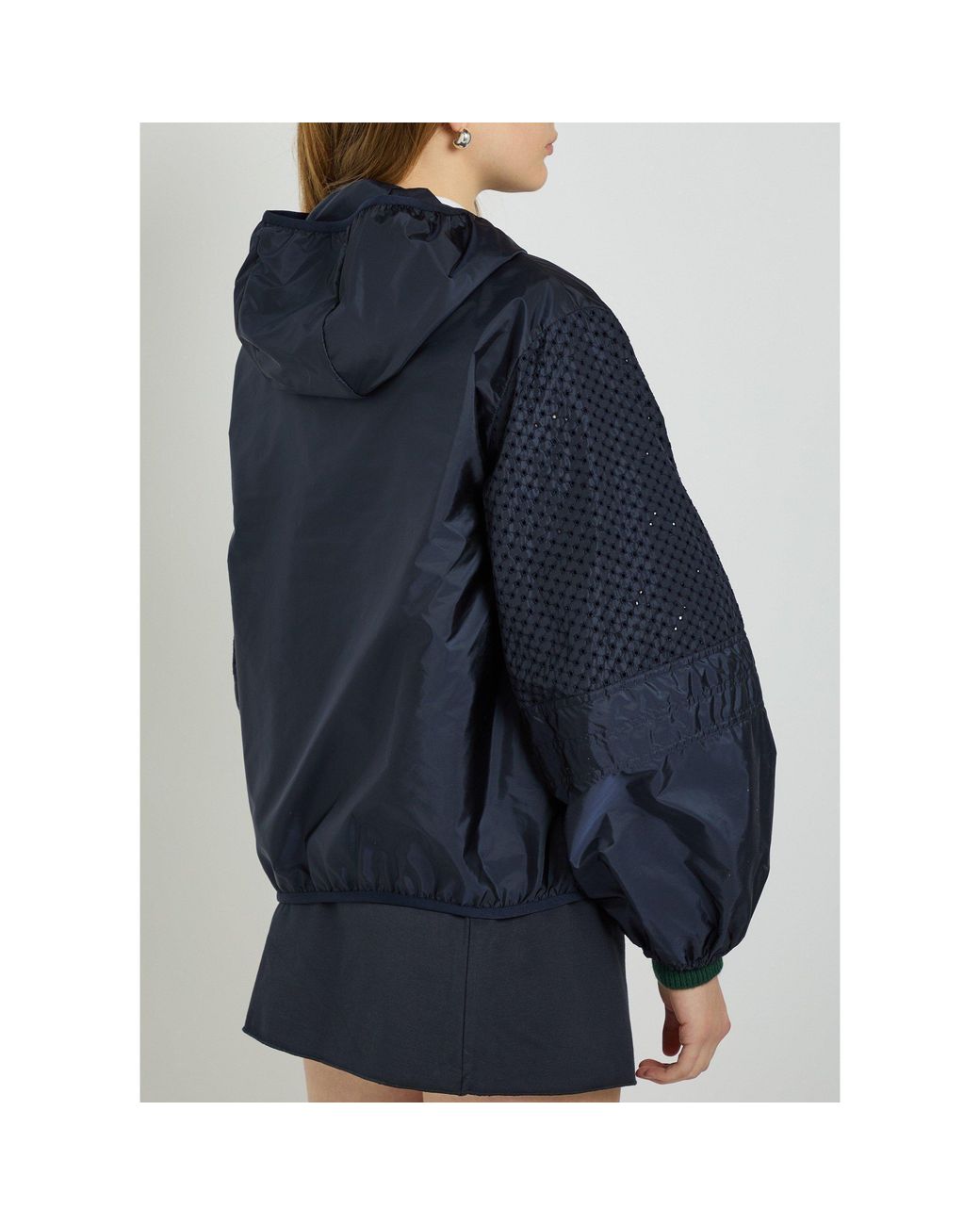 Moncler Blue Simple Nylon Jacket