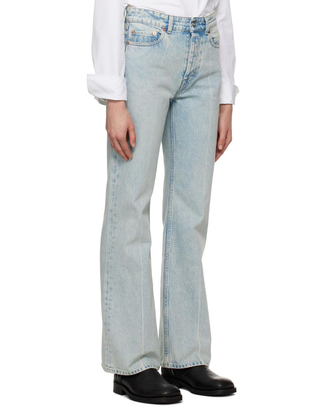 Our Legacy Gray Boot Cut Jeans Pants
