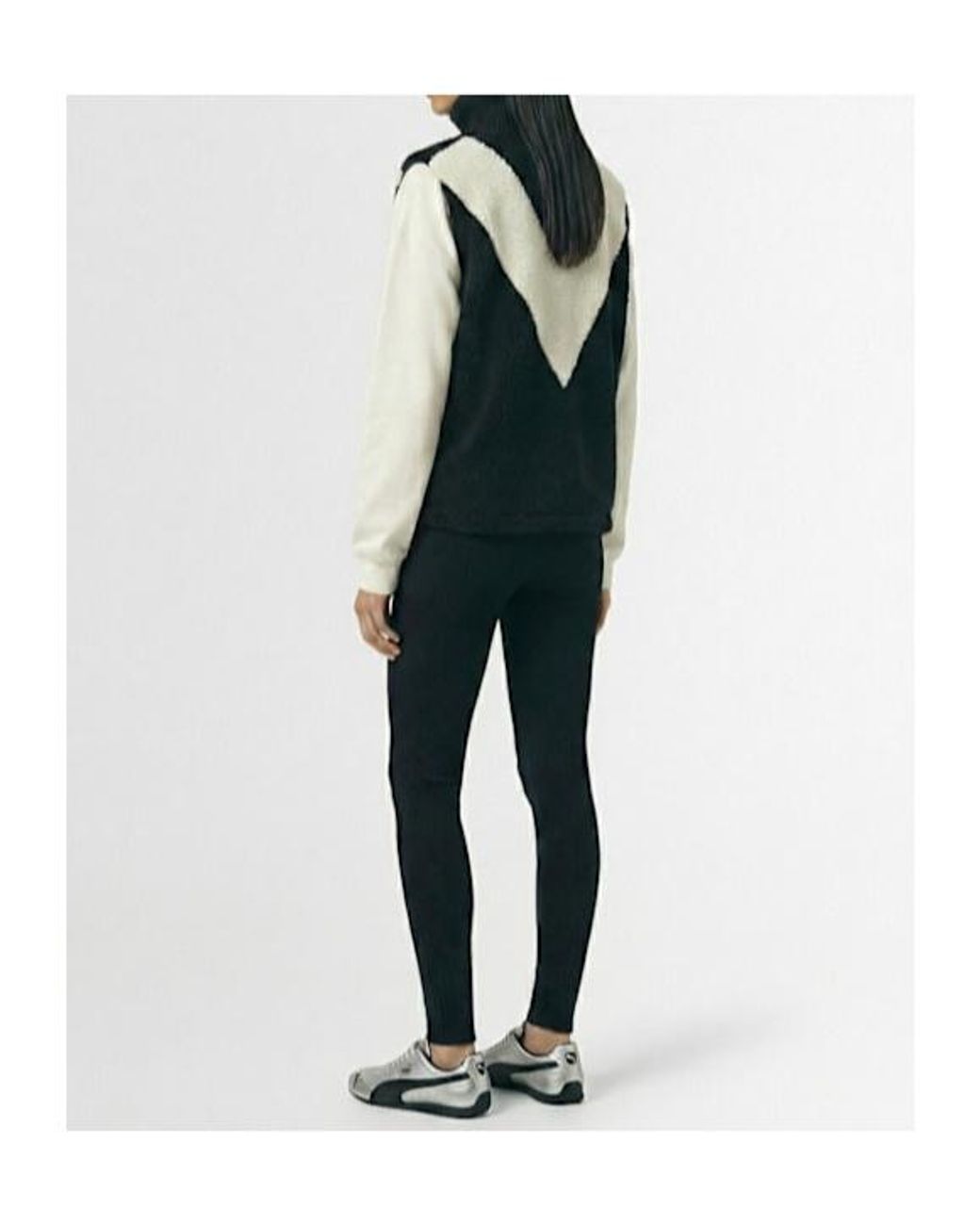 Varley Black High-Necked Zip-Up Vest
