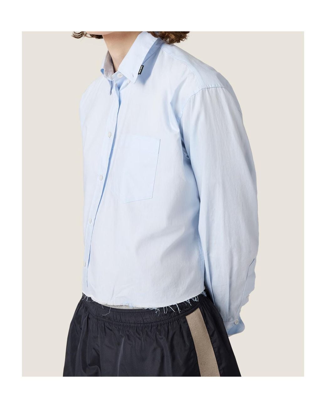 Miu Miu Blue Cotton Shirt