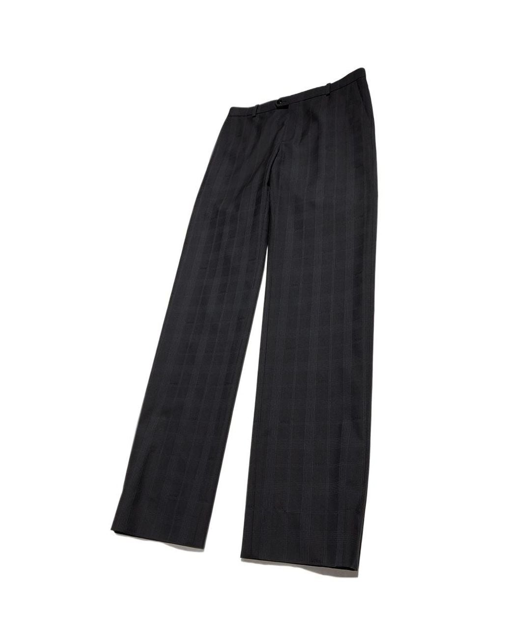 Gucci Black Checked Fil Coupé Pants for men