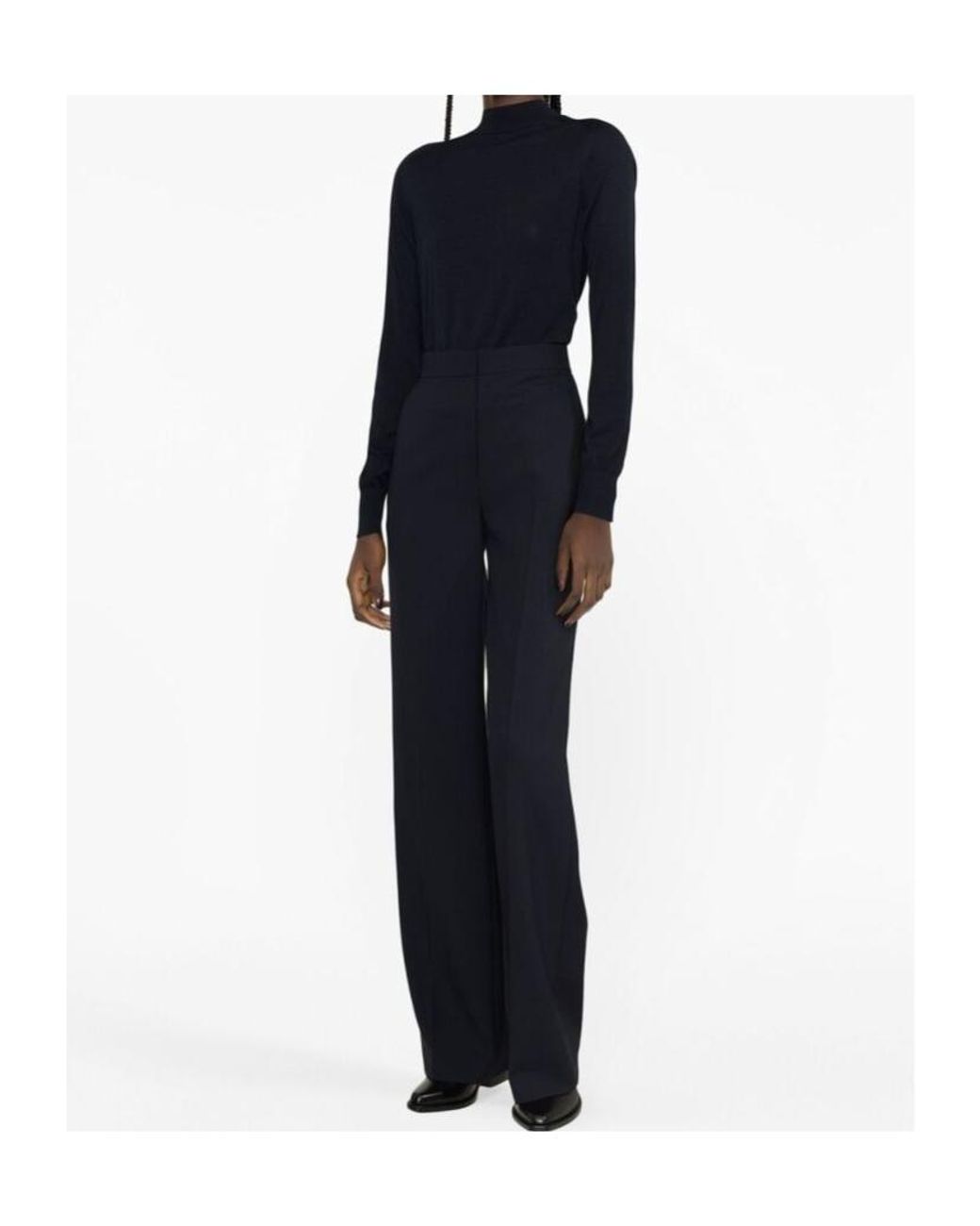 The Row Blue Logo Casual Pants