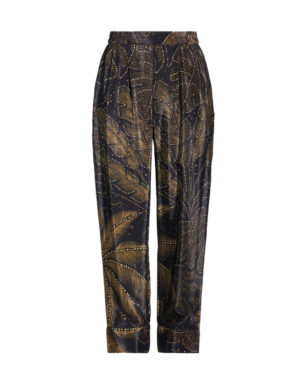 Farm Rio Gray Elastic Waist Casual Pants