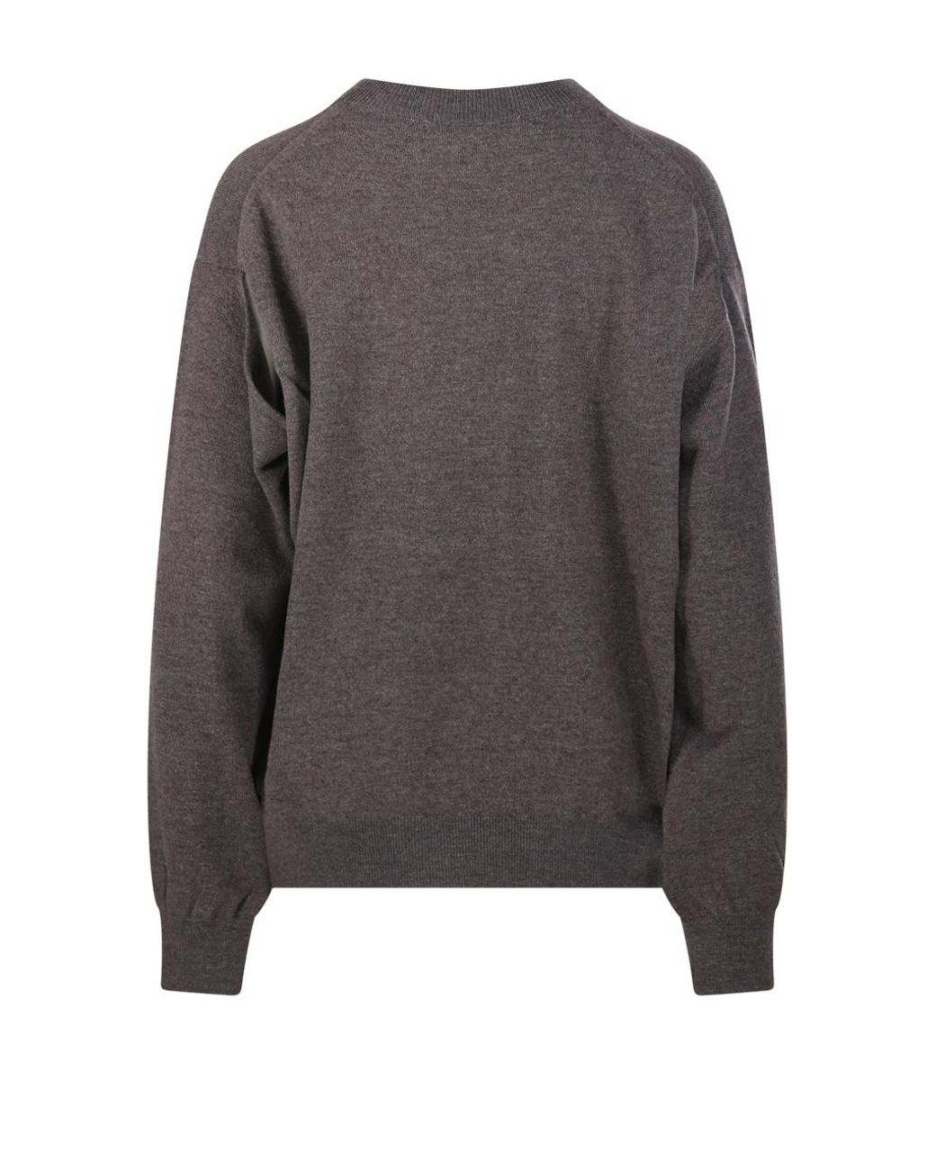 Rohe Brown Open Armhole Crew-Neck Jumper