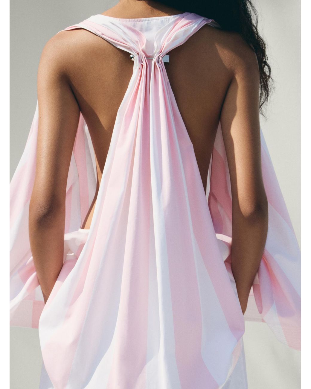 Jacquemus Pink The Norma Striped Top