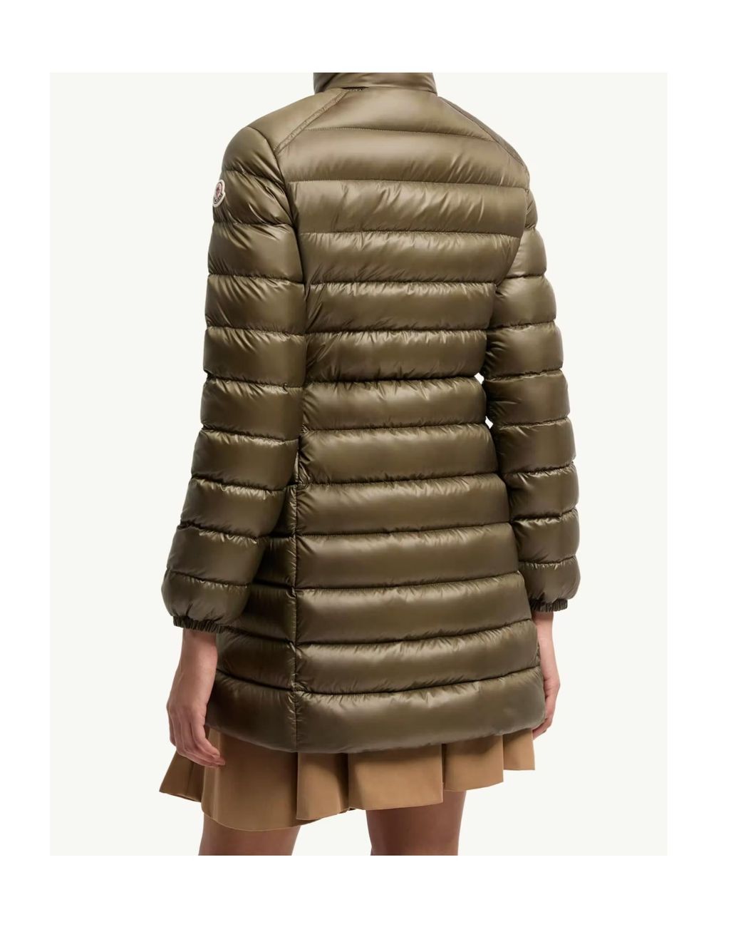 Moncler Green Slim Long Down Jacket