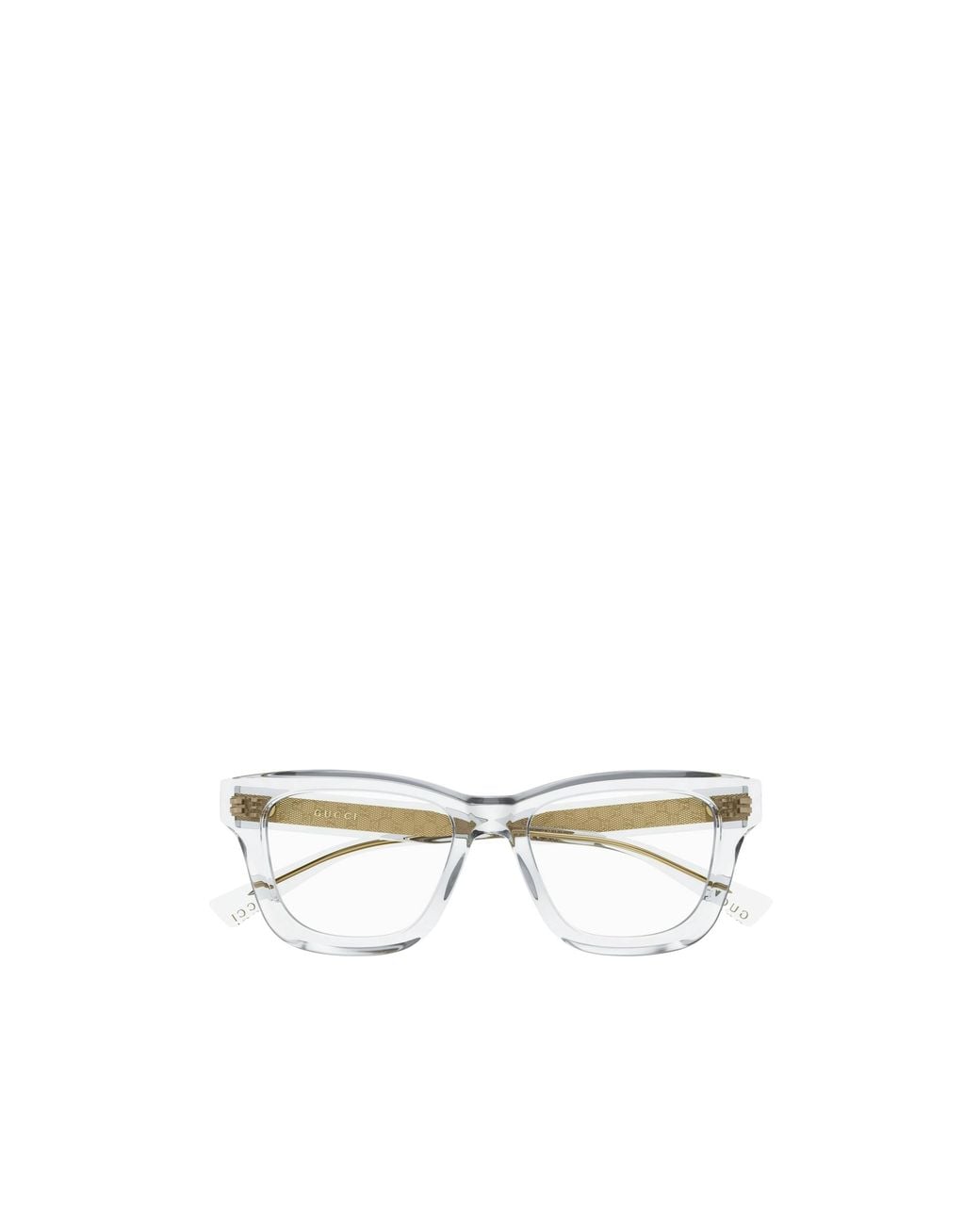 Gucci White Eyewear Square Frame Glasses
