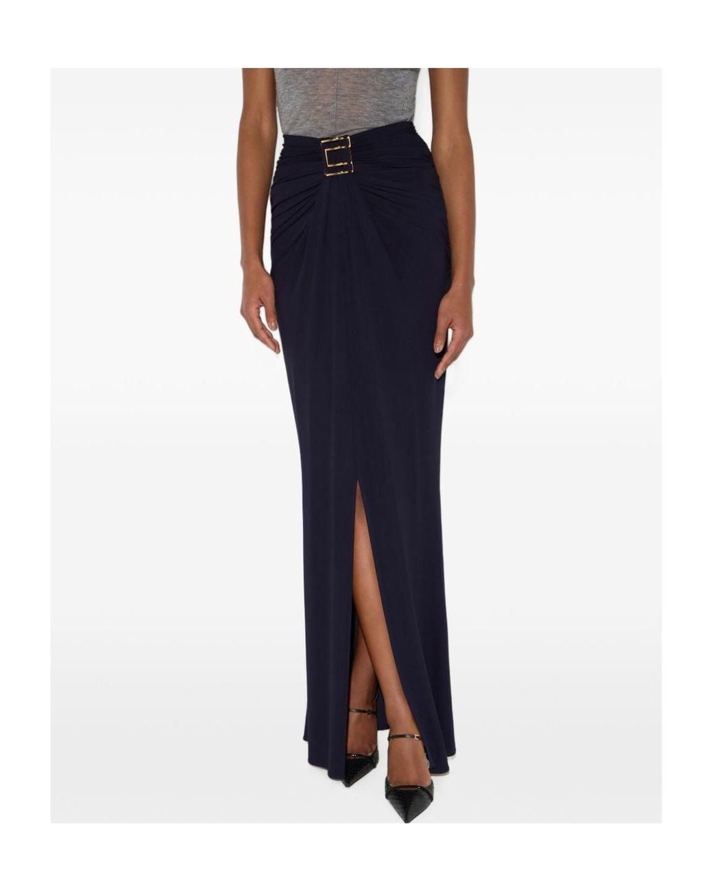 Elisabetta Franchi Blue Skirt