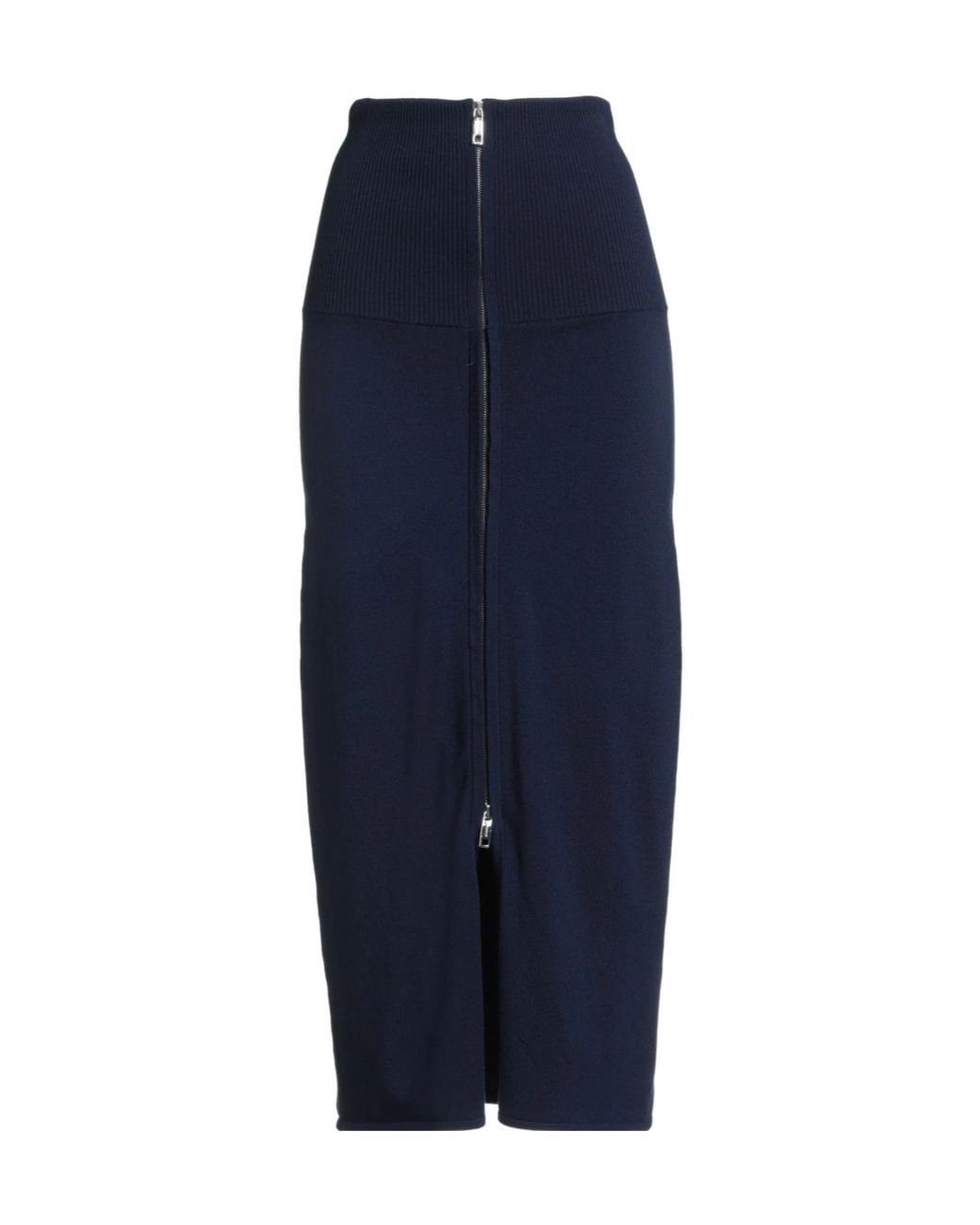 Sportmax Blue Knitted Bodycon Skirt