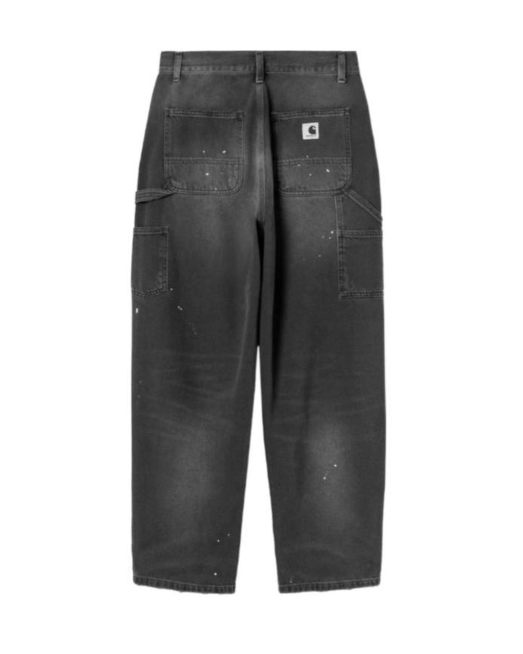 Carhartt Gray Paint-Splatter Single Knee Jeans for men