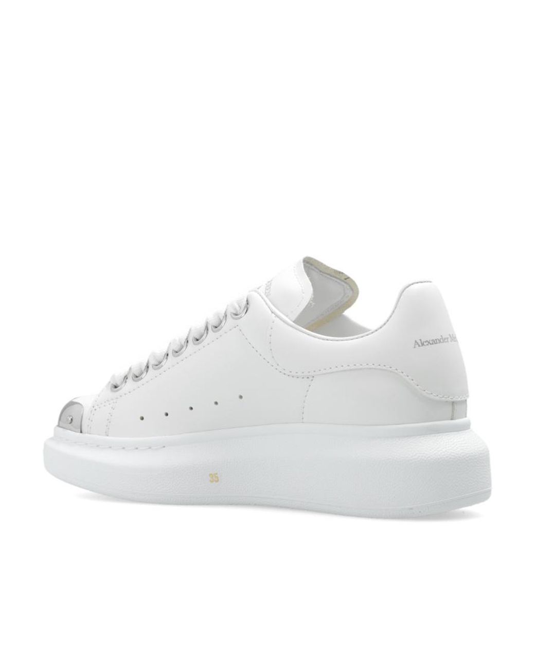 McQueen White Oversized Low-Top Sneakers