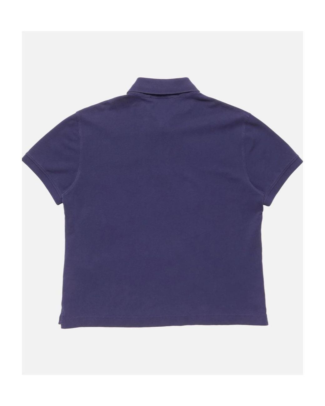 Acne Blue Logo Polo T-Shirt