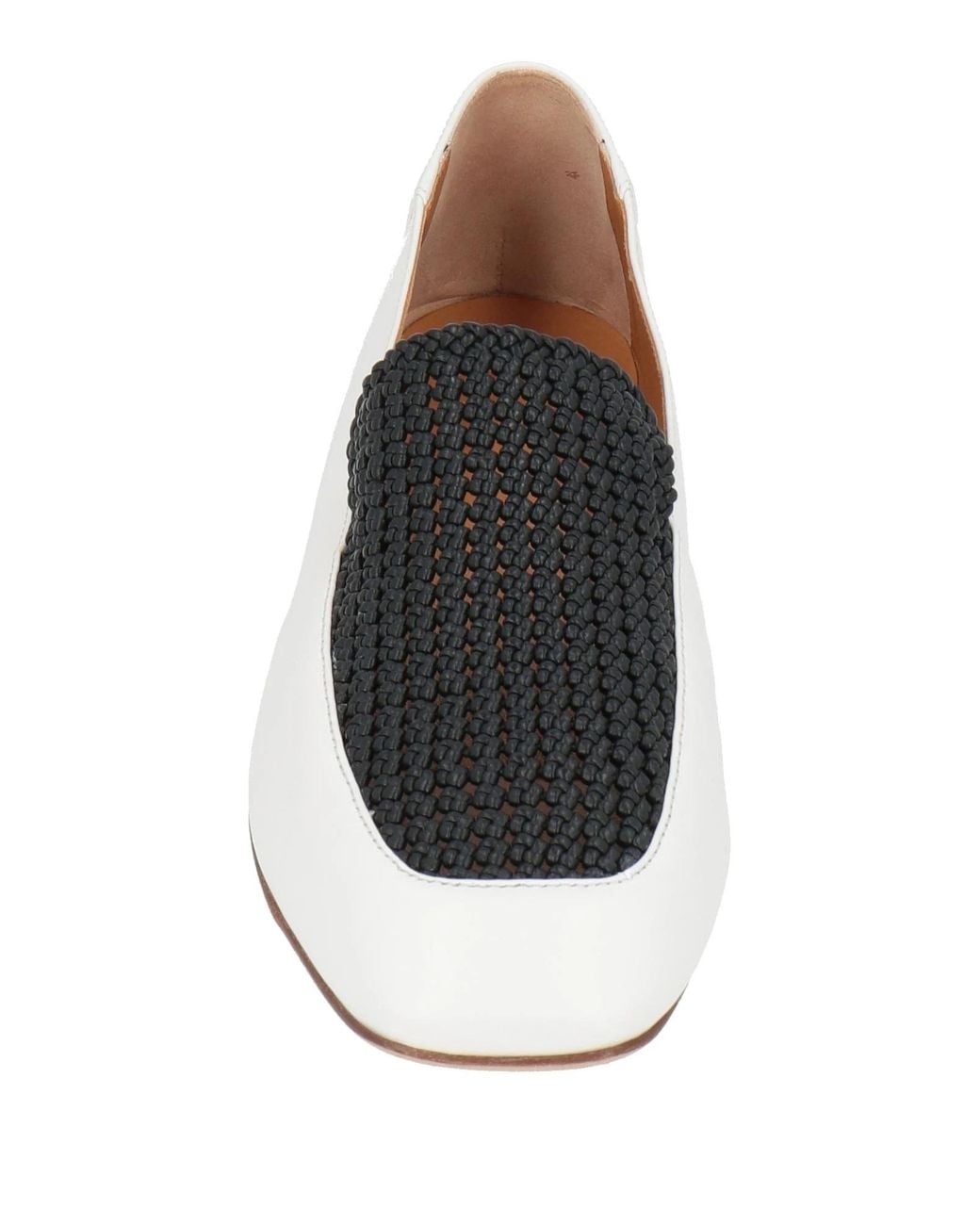 Chloé White Leather Loafers