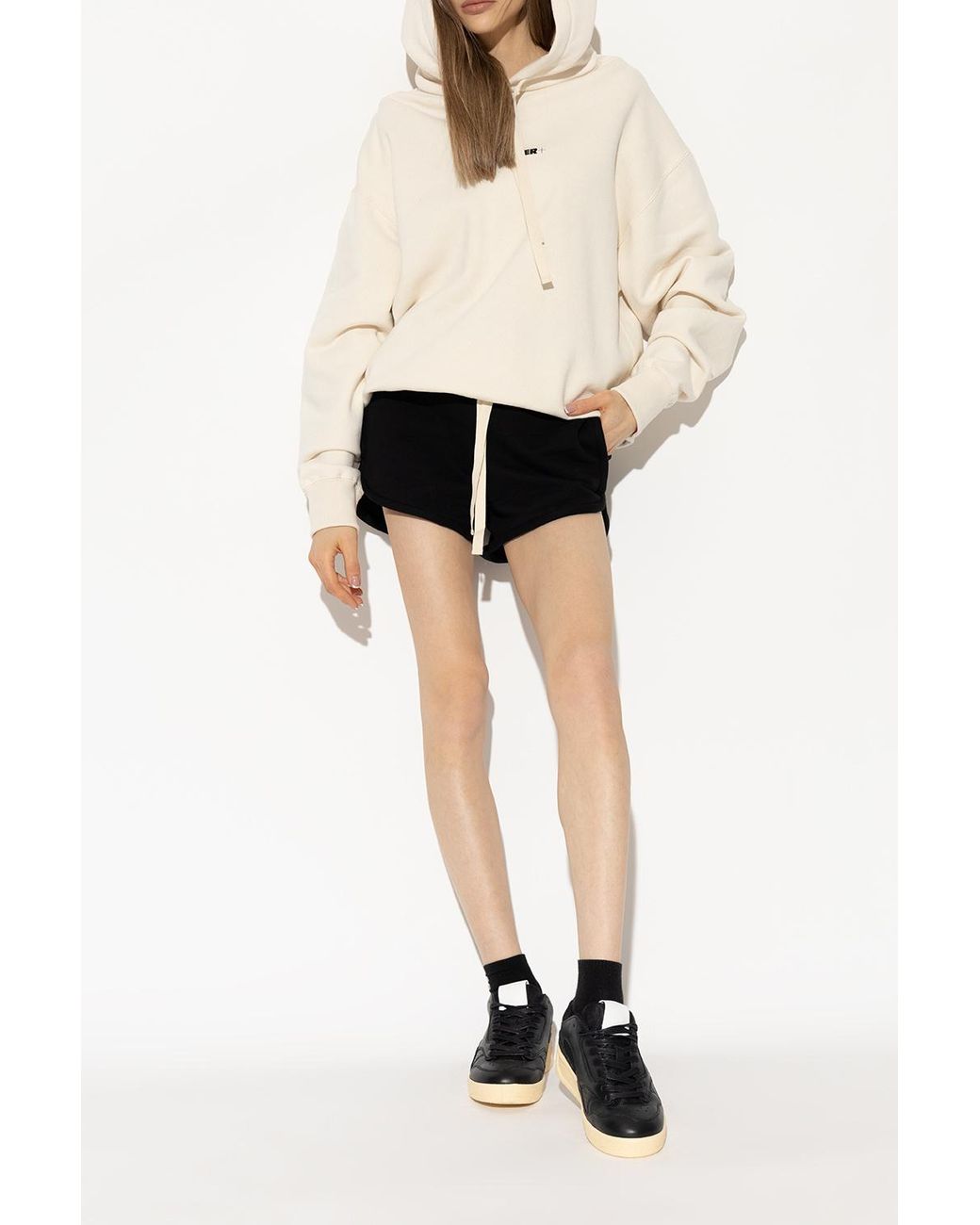 Jil Sander Black Round-Toe Lace-Up Sneakers