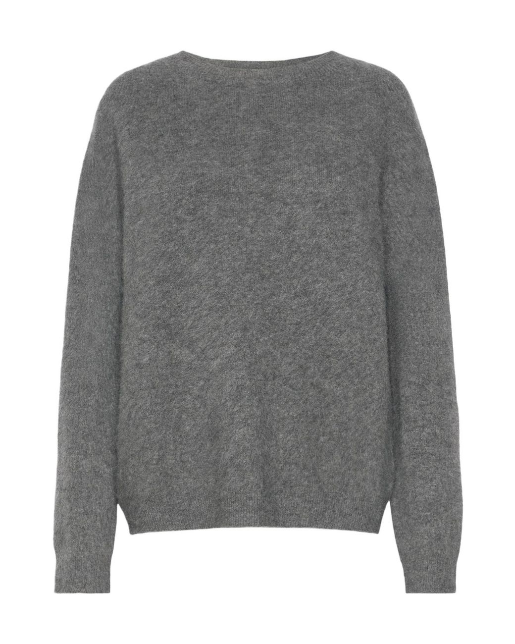 Weekend by Maxmara Gray Virgin Wool-Cashmere Sweater