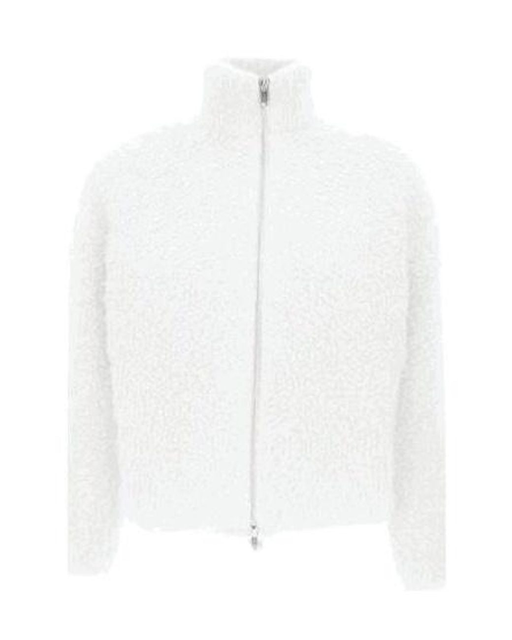 Max Mara White Studio Oggetti Zip-Up Cardigan