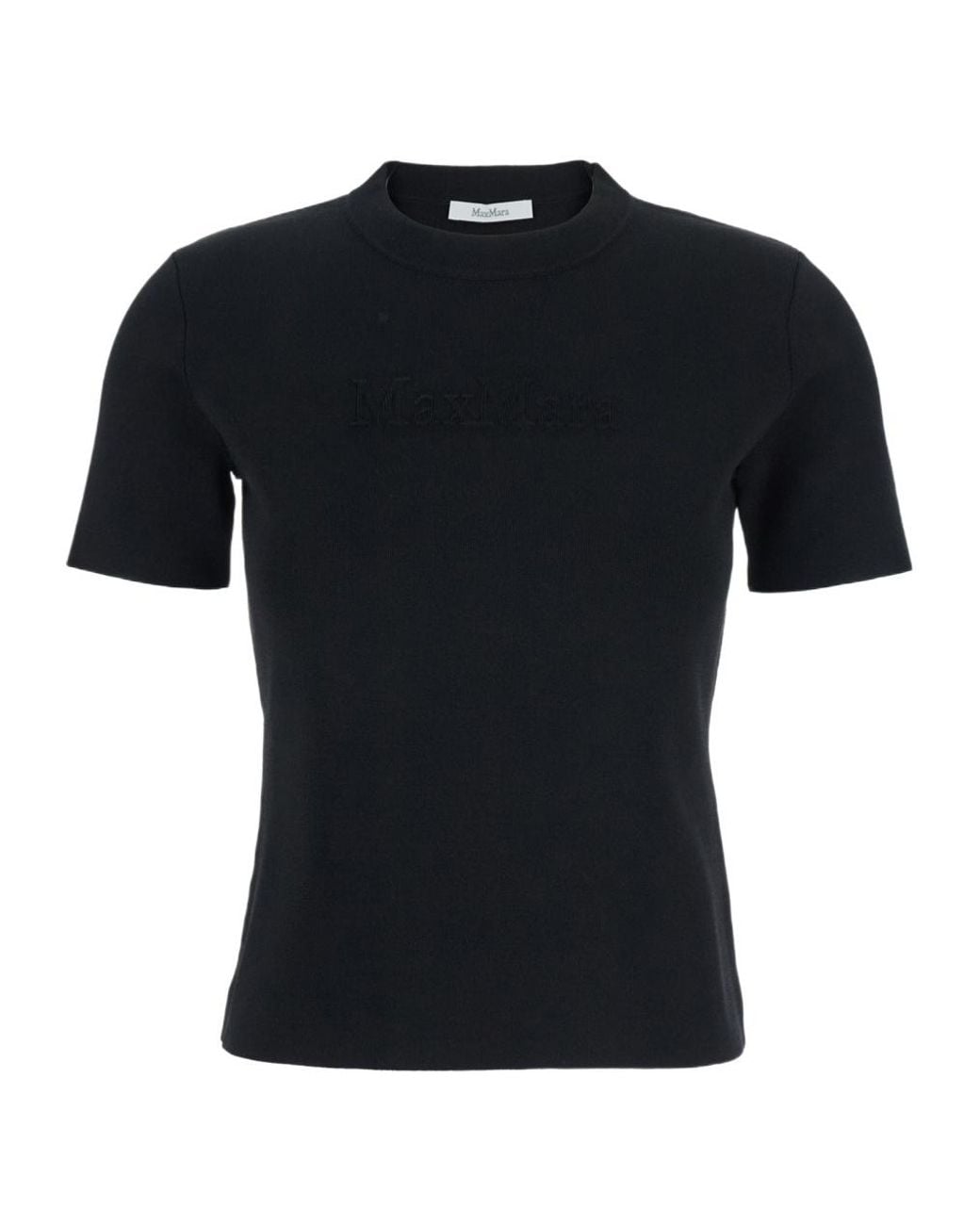 Max Mara Black Adelio Crewneck Short-Sleeved T-Shirt