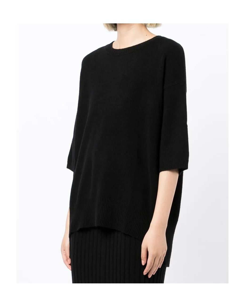 Lisa Yang Black Crew Neck Sweater