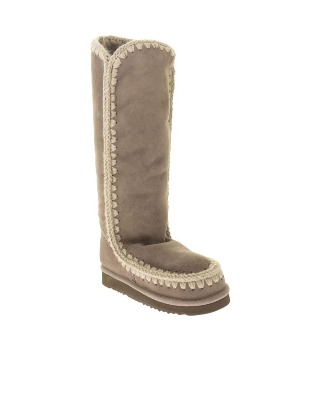 Mou White Hand-Crocheted Eskimo Boots