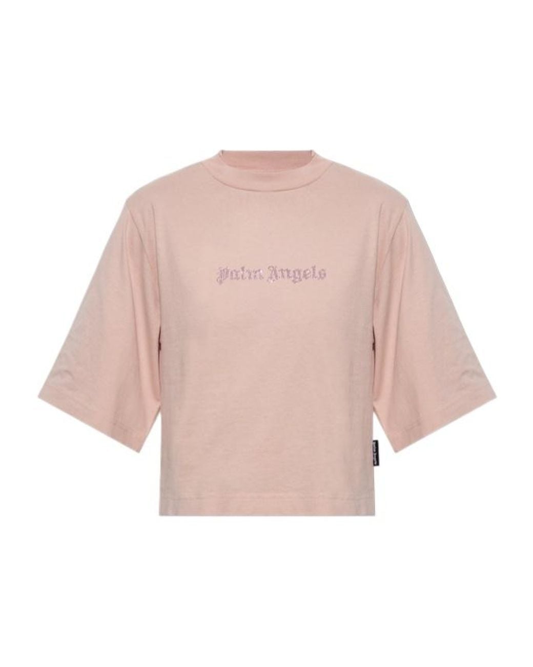 Palm Angels Pink Crew-Neck T-Shirt