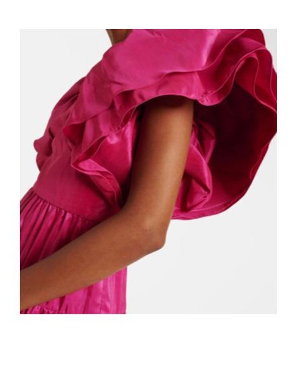 Rebecca Vallance Pink Niarah Puff-Sleeve Gown