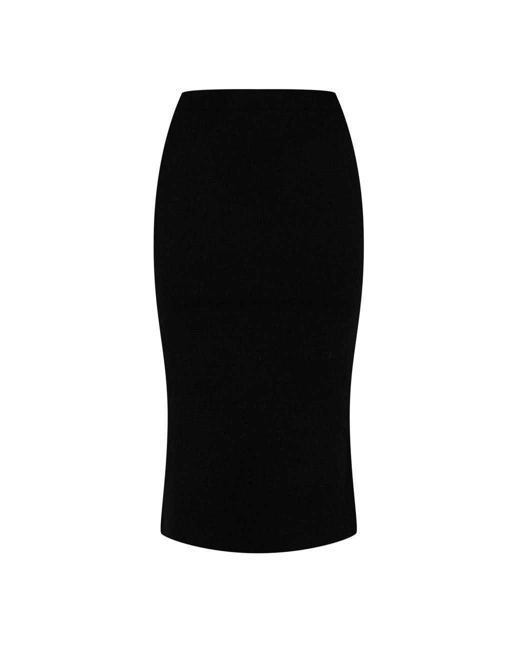 Alessandra Rich Black Knit Midi Skirt