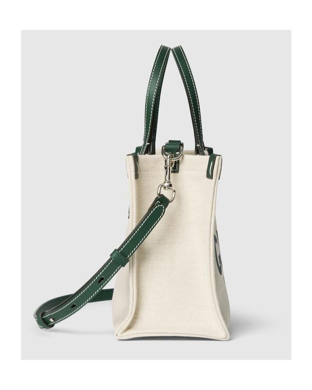 Gucci Natural Logo Printed Small Tote Bag