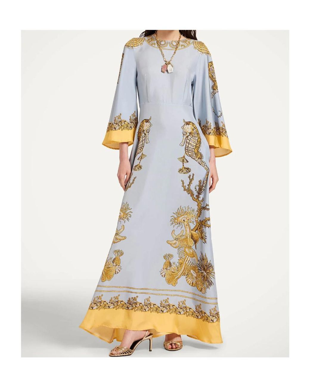 LaDoubleJ Blue Sorella Oceania-Print Dress