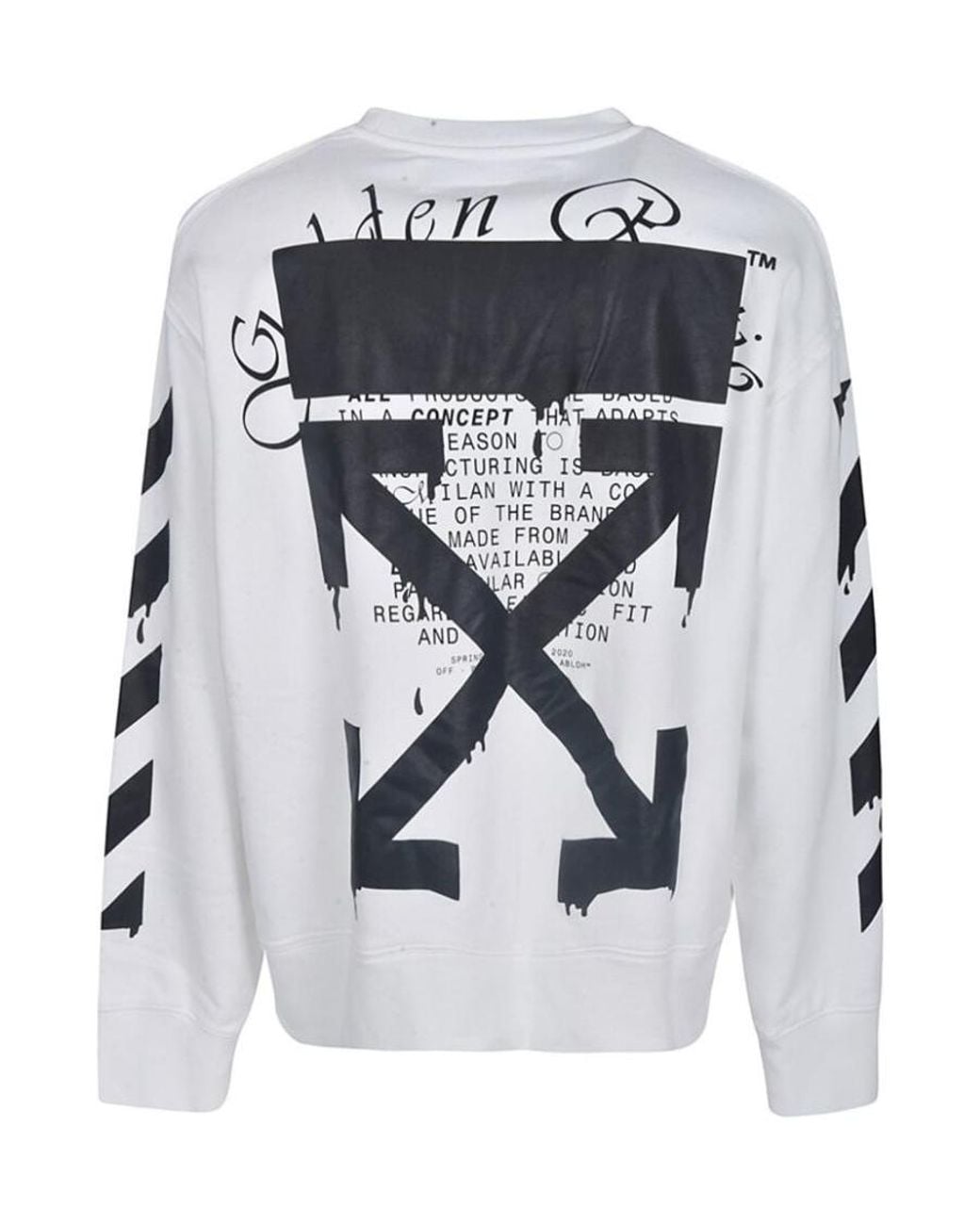 Off-White c/o Virgil Abloh Black Dripping Arrows Sweatshirt for men