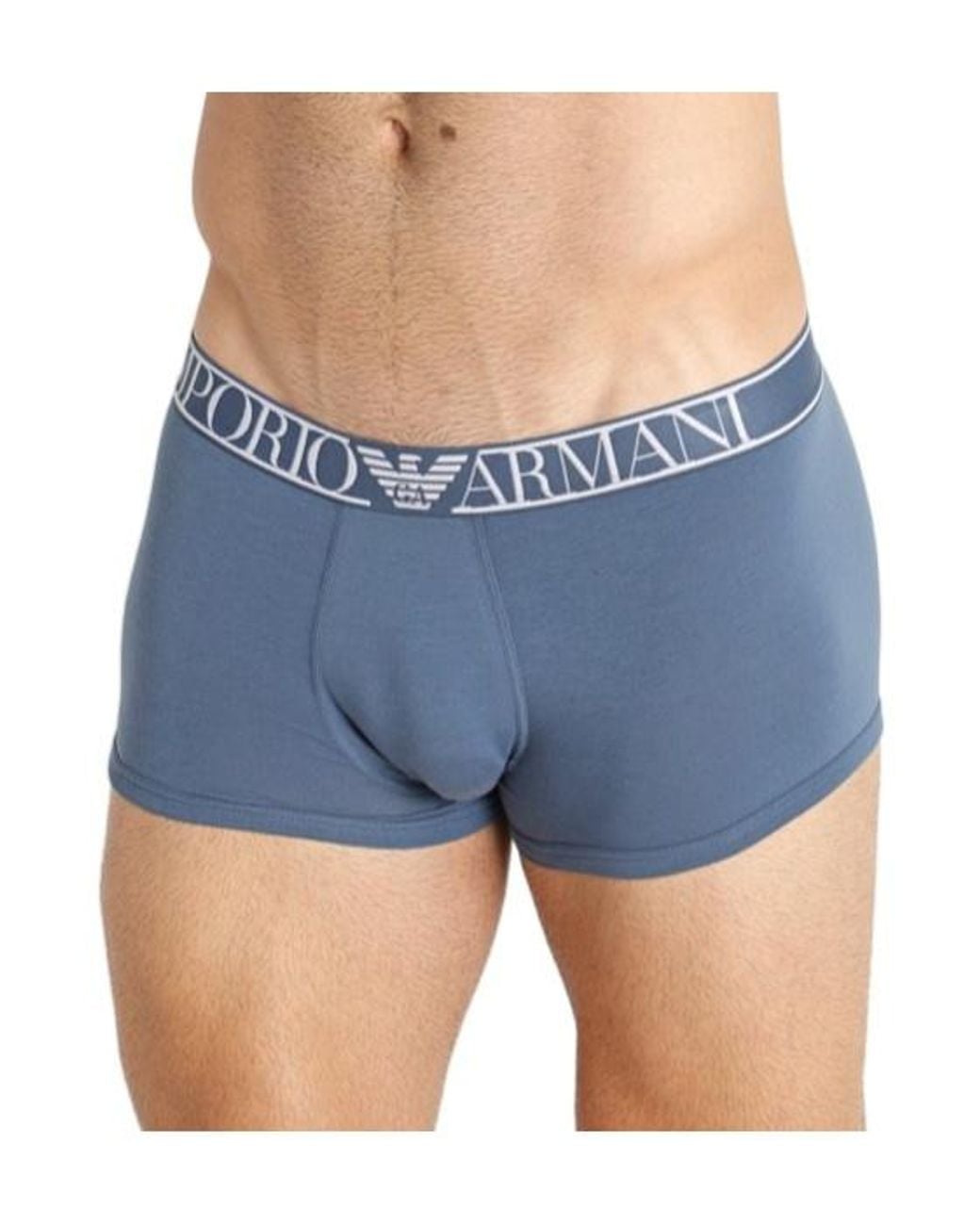 Emporio Armani Blue Elastic Waist Underwear for men