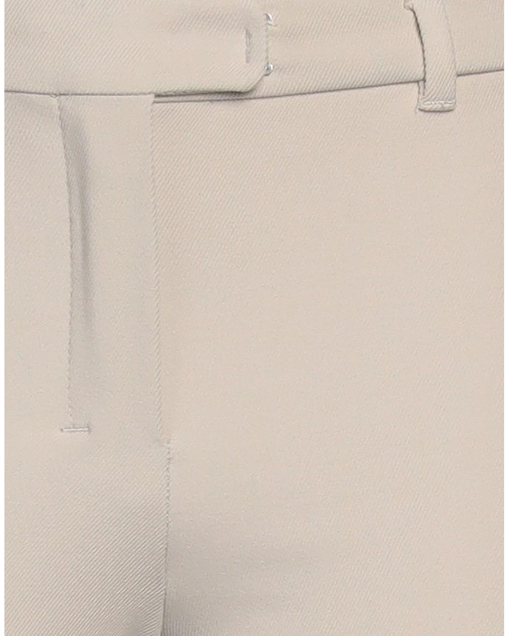 Max Mara Gray Solid Twill Pants
