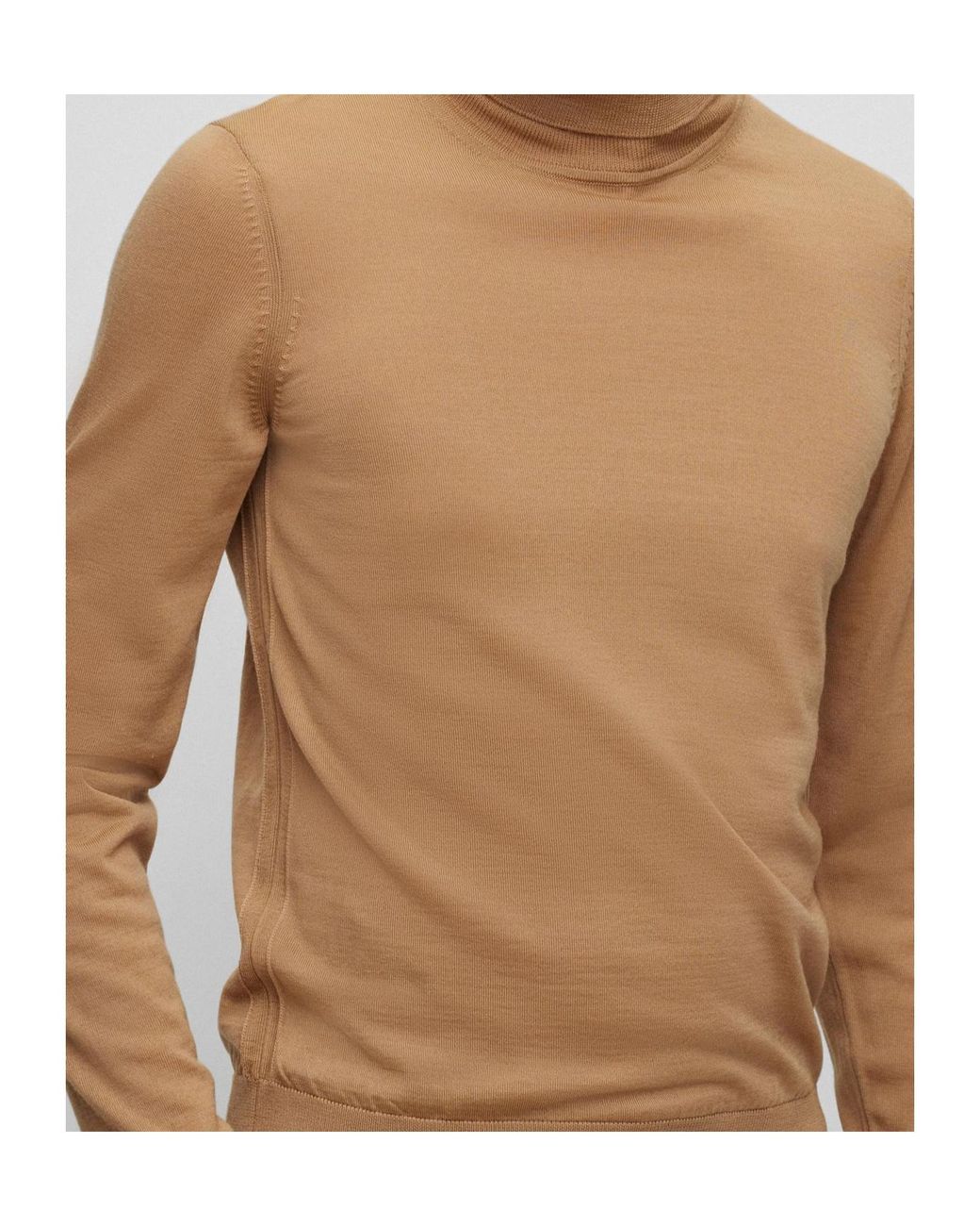 Boss Brown Boss Roll-Neck Knitted Jumper for men