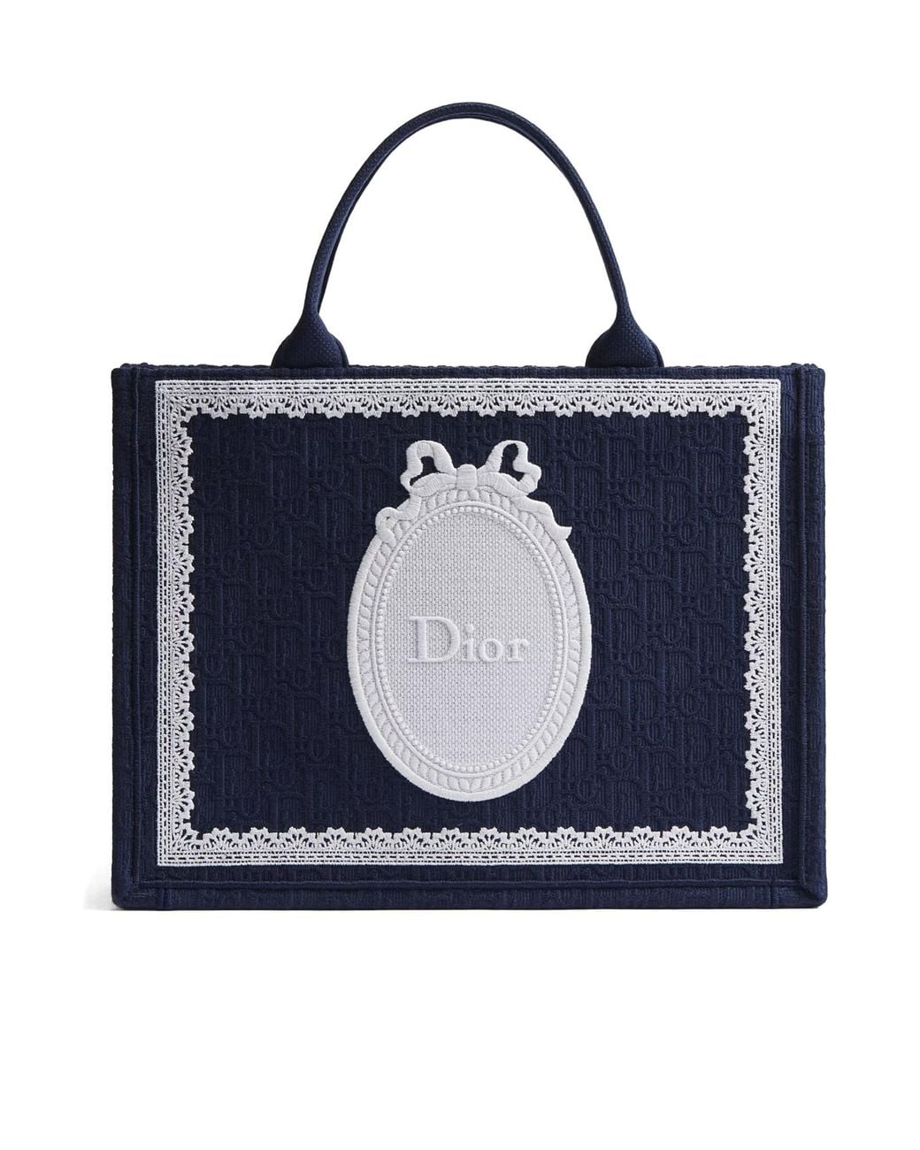 Dior Blue Medium Book Tote With Strap