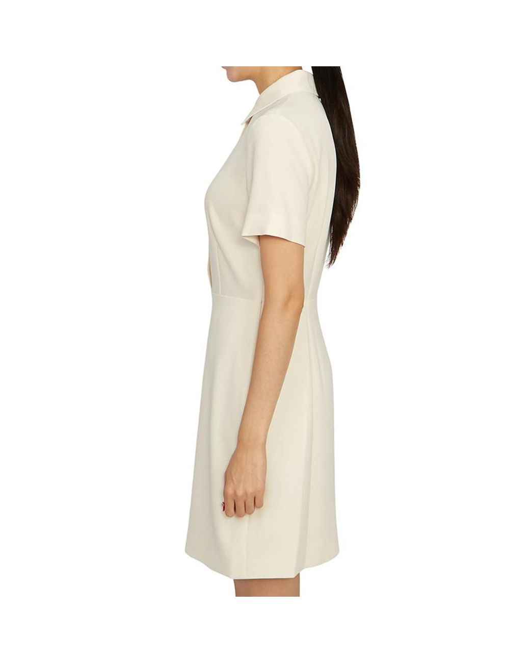 Theory White Short-Sleeved Dress