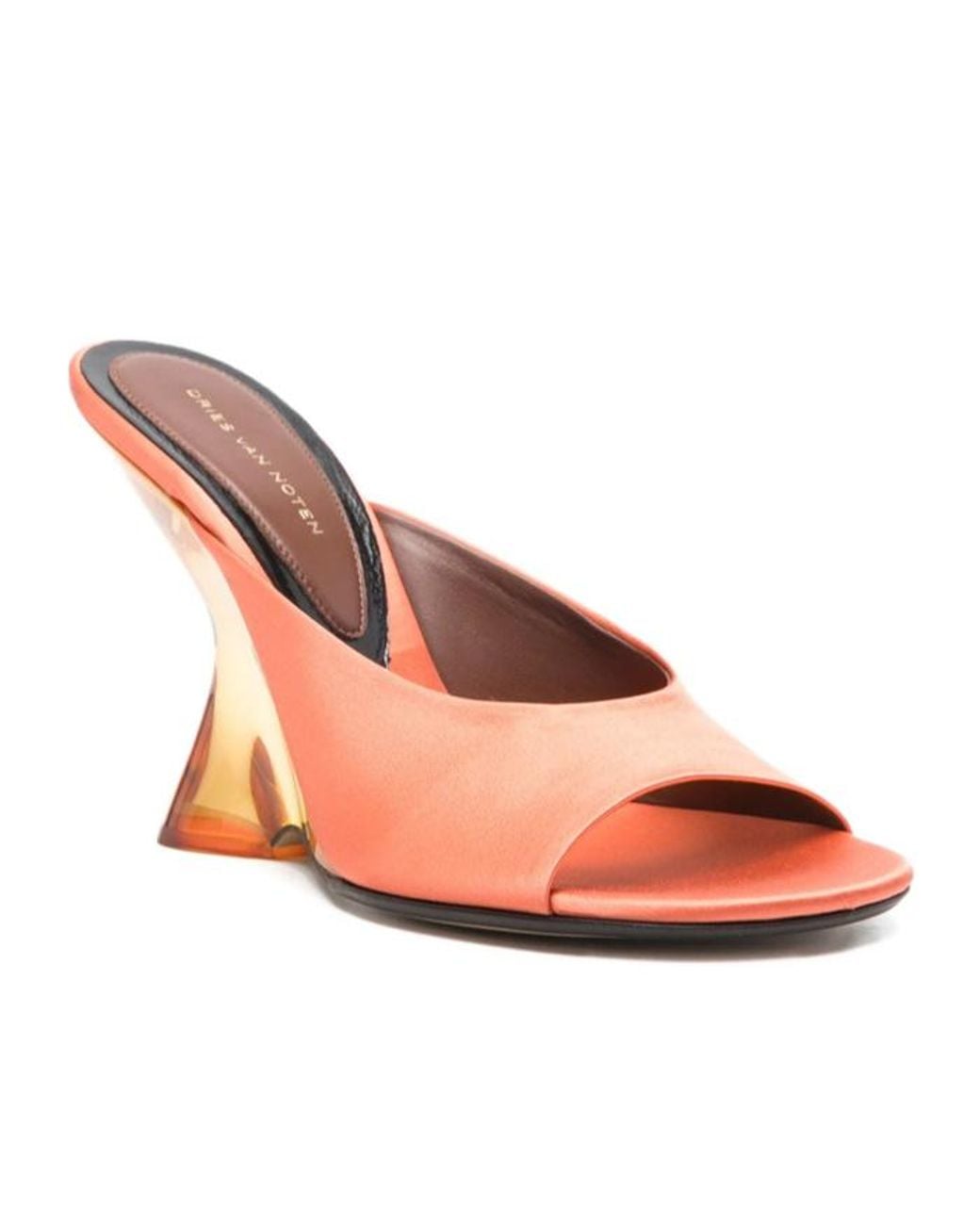 Dries Van Noten Pink Wedge Heel High-Heeled Sandals