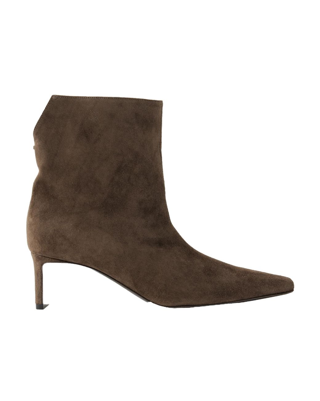Khaite Brown Ona Pointed Toe Ankle Boots