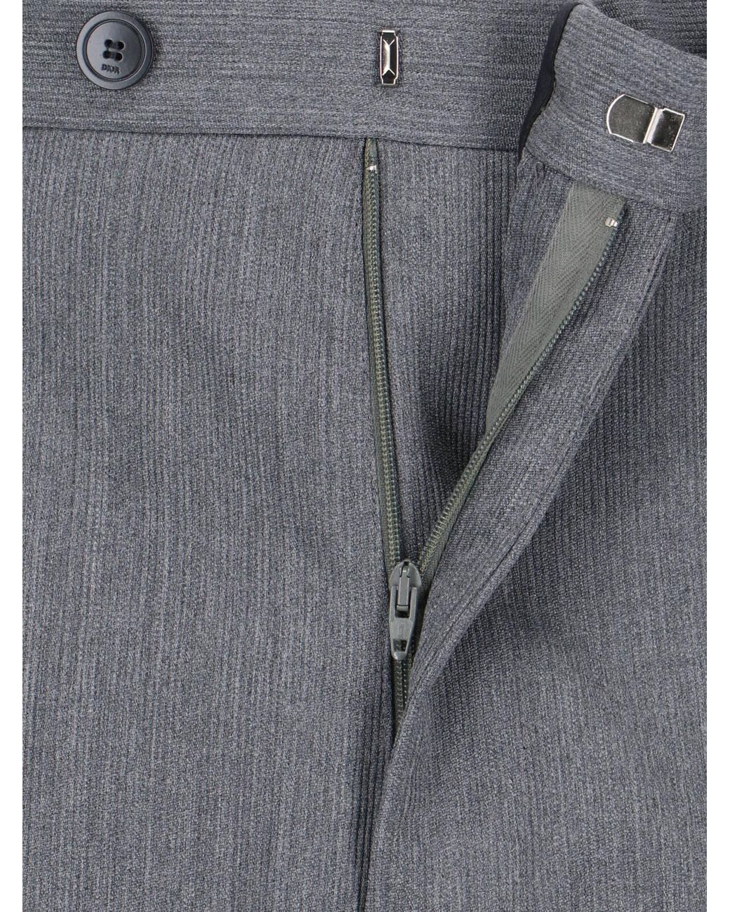 Dior Gray Wide Pants for men