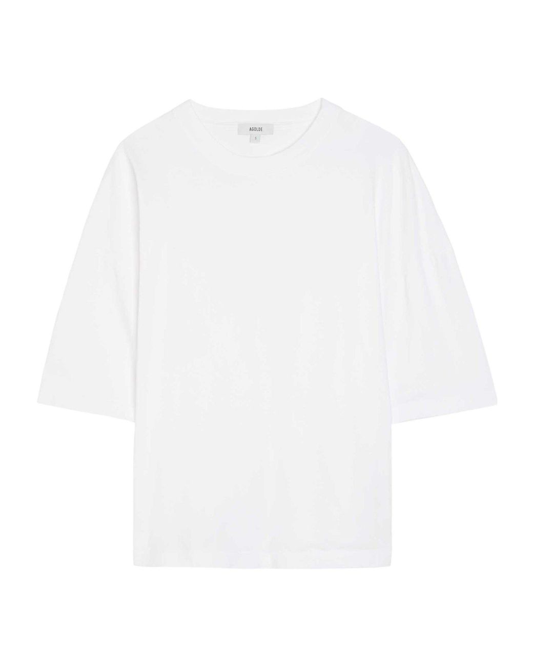 Agolde White Classic Minimalist T-Shirt