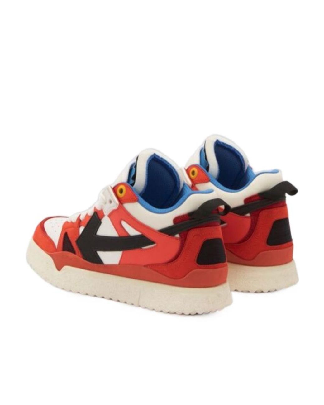 Off-White c/o Virgil Abloh Red New Mid Top Sponge Sneakers for men