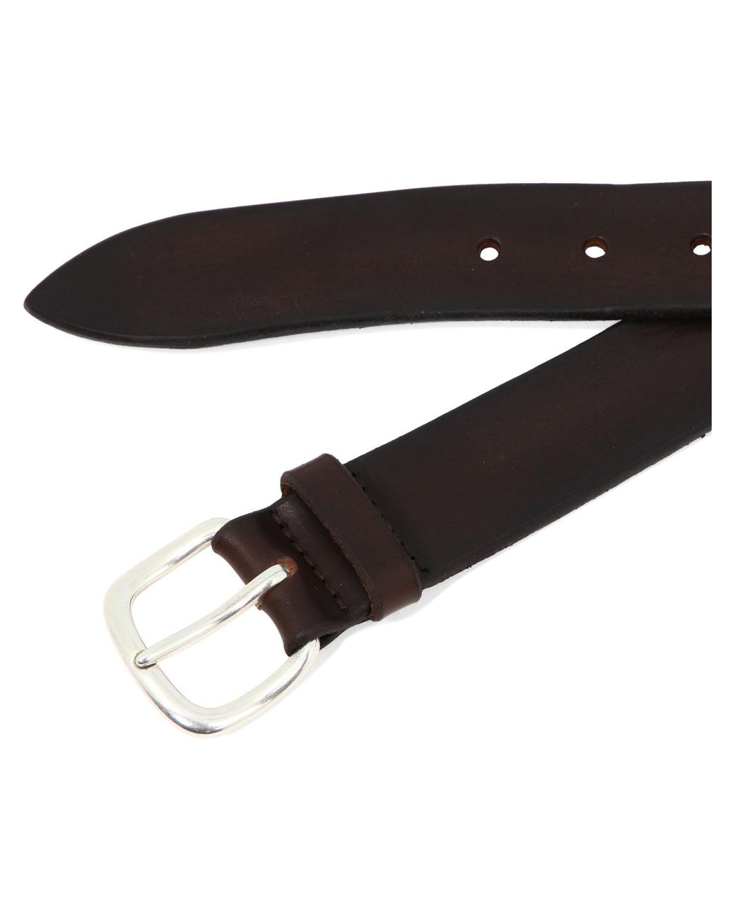 Orciani White Logo Belt for men