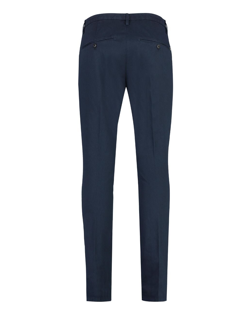 Dondup Blue Belt-Lined Casual Pants for men