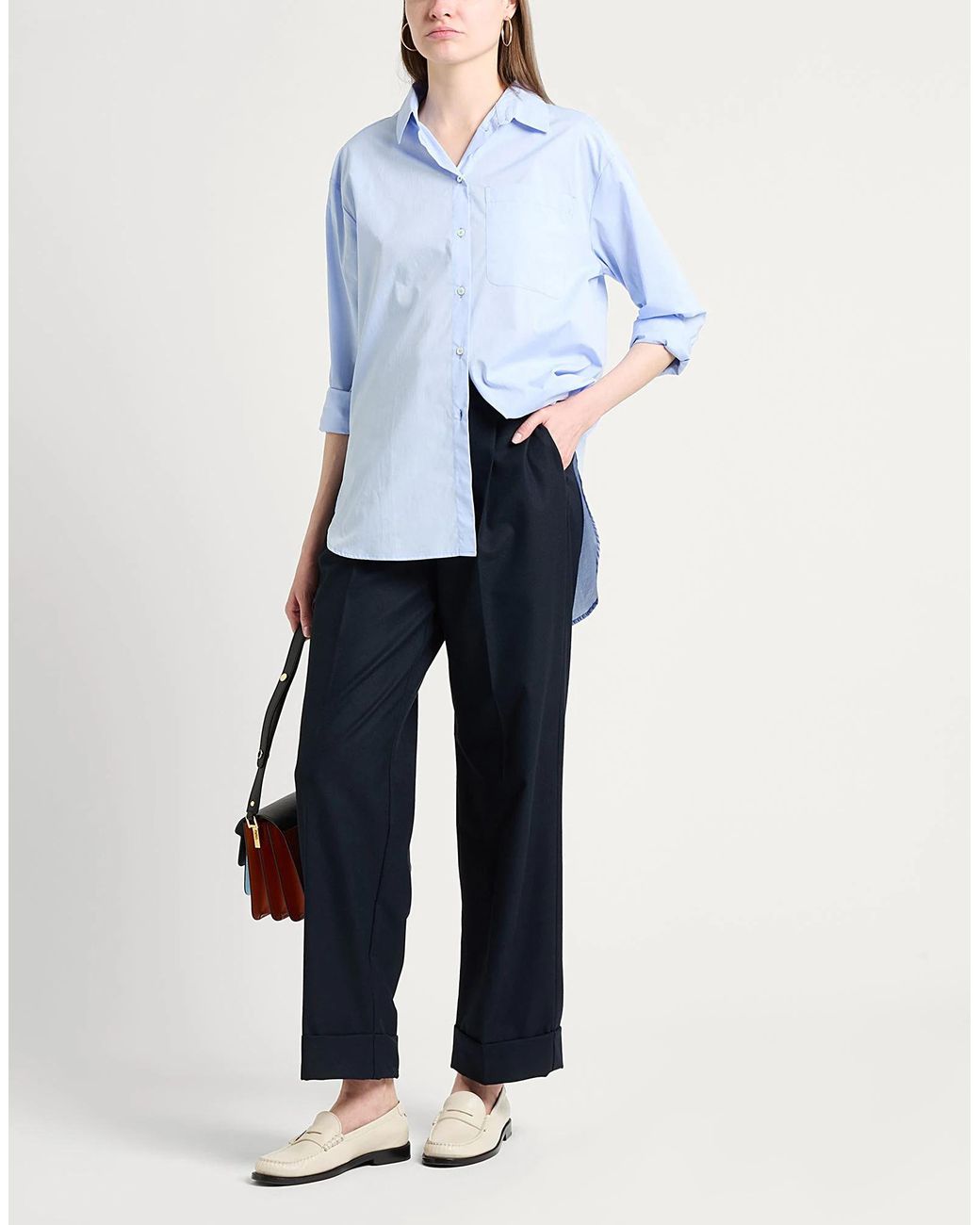 MAX&Co. Blue Long Sleeve Shirt