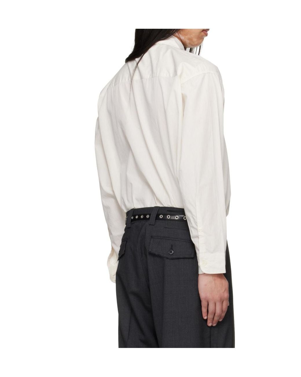 mfpen Natural Exact Boxy Striped Shirt for men