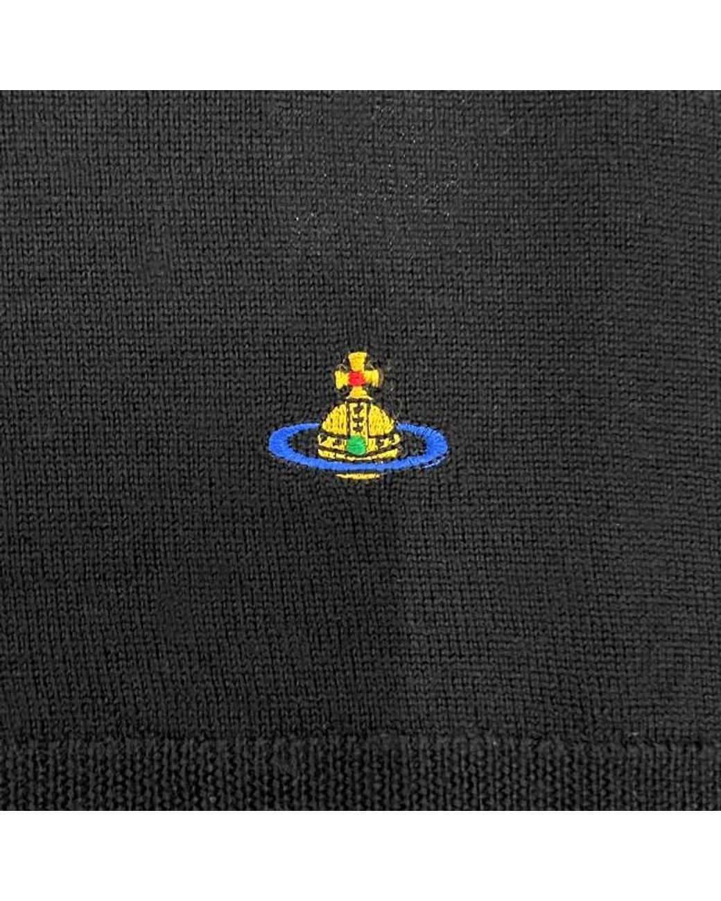 Vivienne Westwood Black Logo Embroidered Midi Skirt