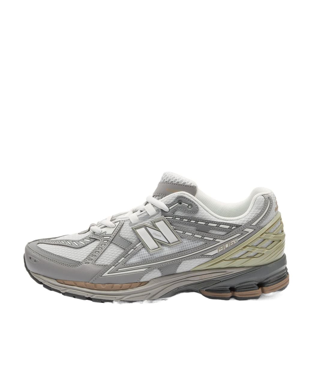 New Balance Gray 1906 Lace-Up Sneakers for men