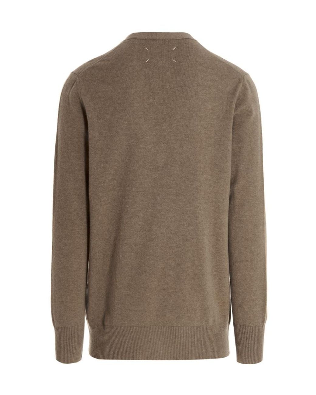 Maison Margiela Brown V-Neck Cardigan for men
