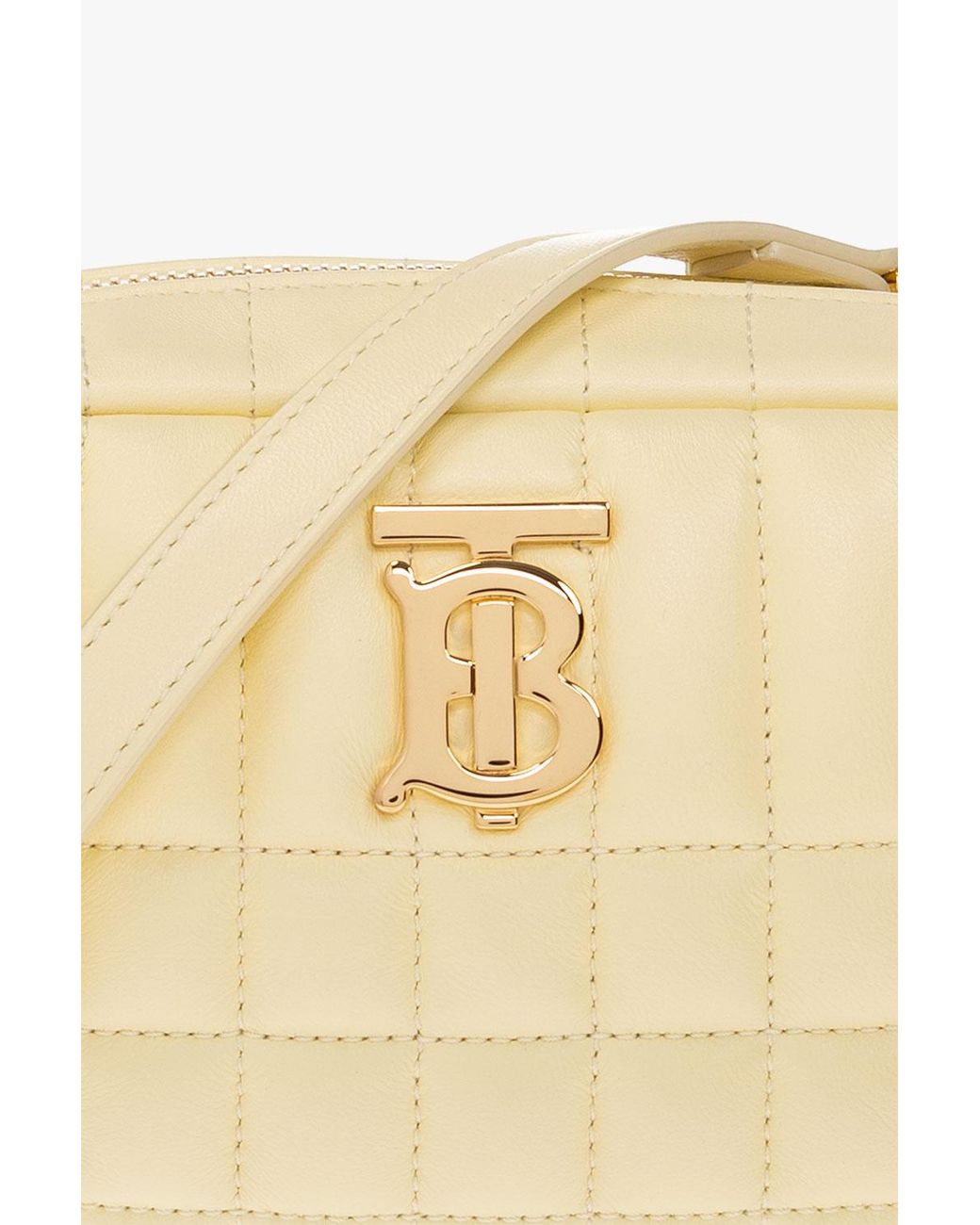 Burberry Natural Mini Lola Quilted Camera Bag
