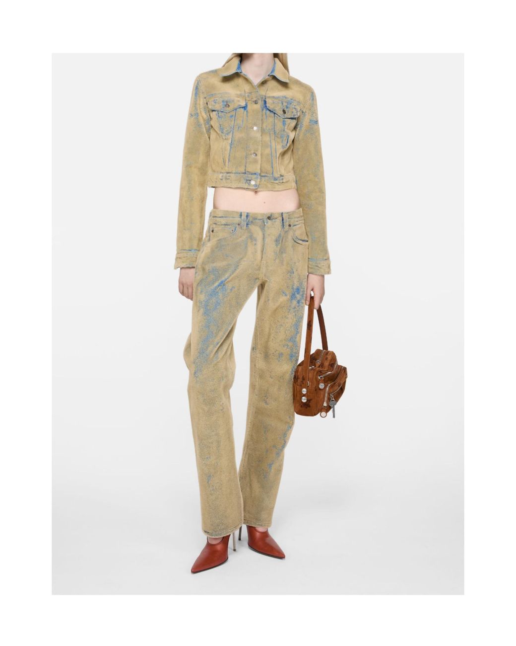 Acne Natural Textured Denim Jacket