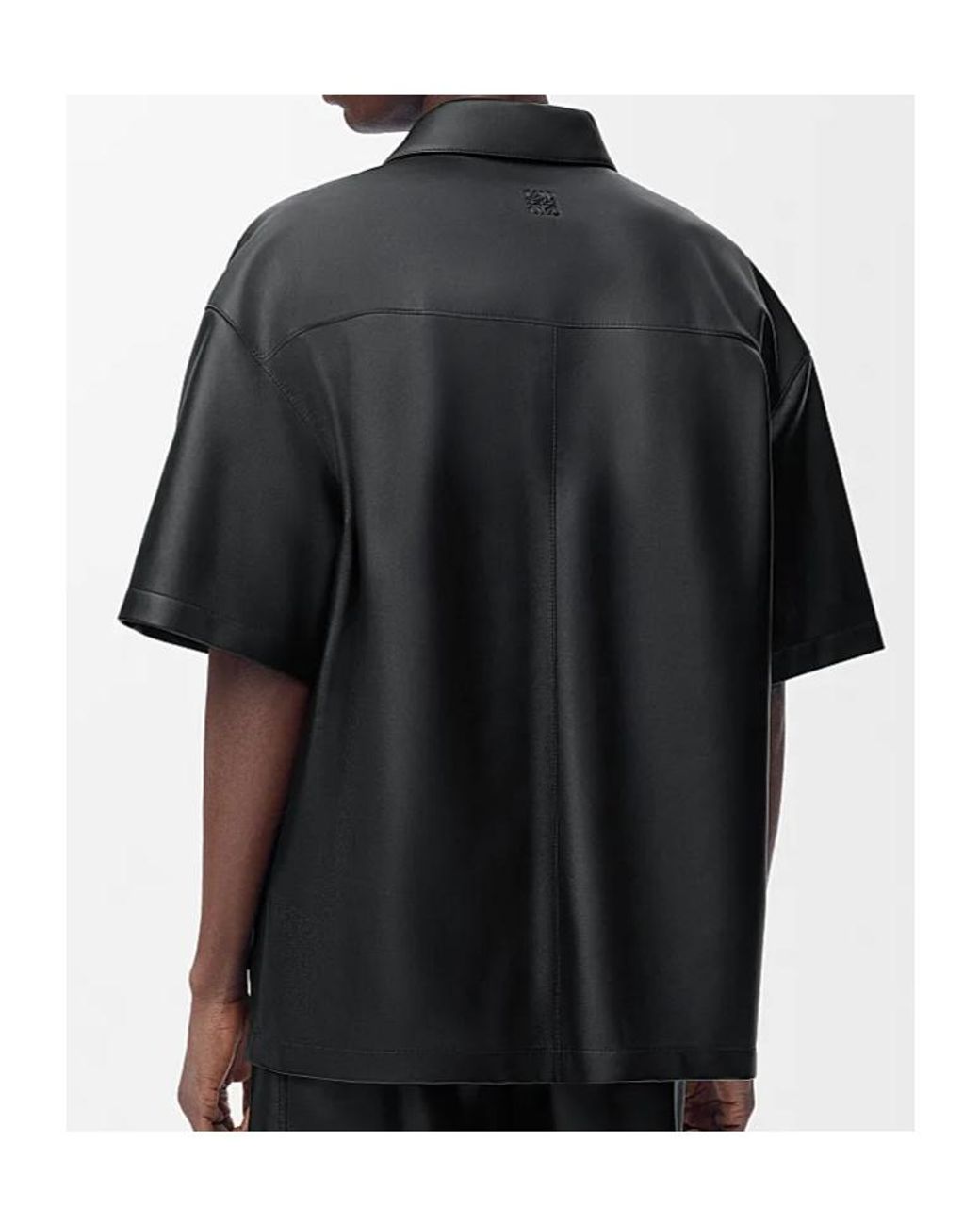 Loewe Black Anagram Logo Debossed Shirt for men