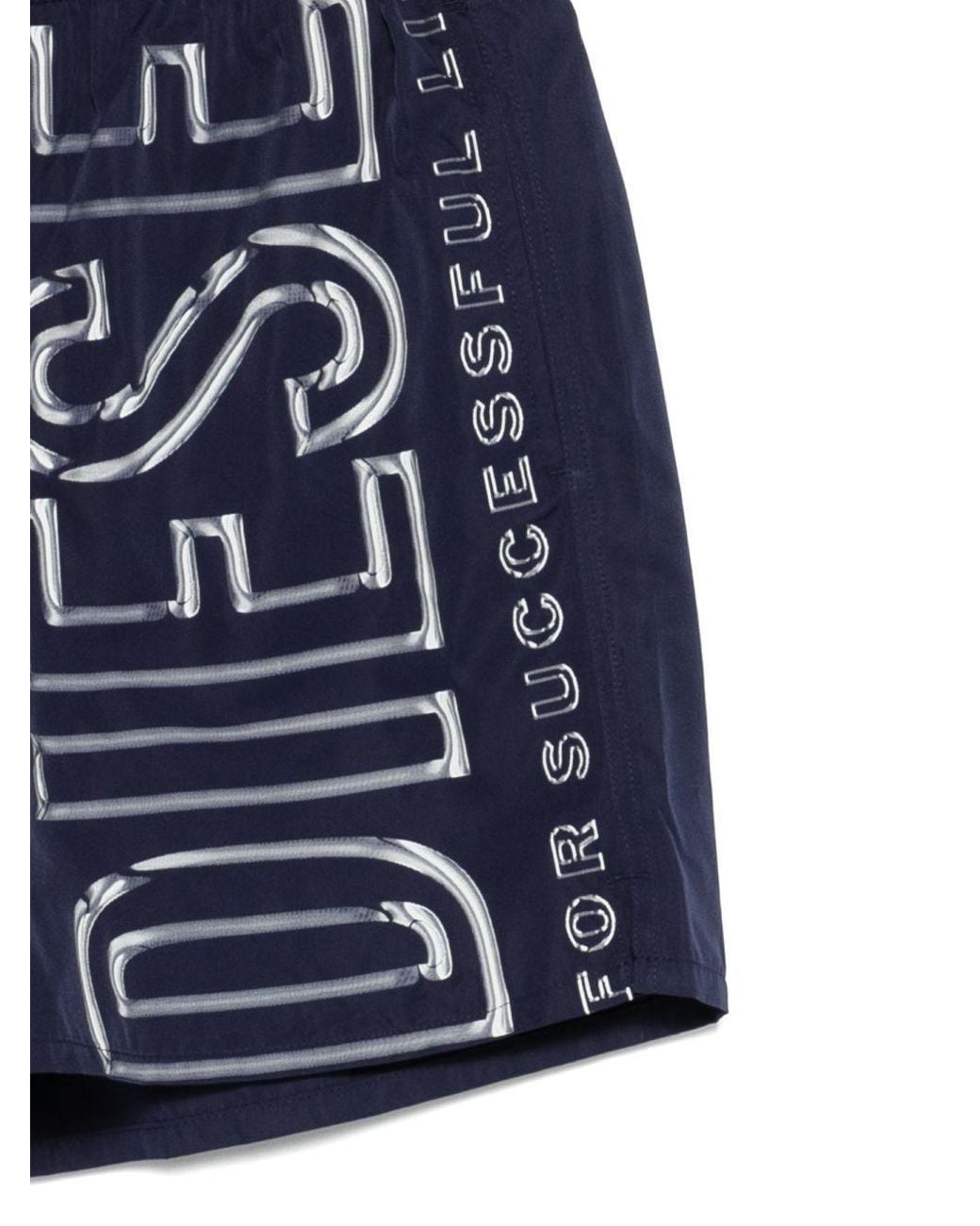 DIESEL Black Logo Print Swimwear for men